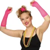 Accessoires-Partyline Gant En Résille Fuchsia