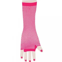 Accessoires-Partyline Gant En Résille Fuchsia