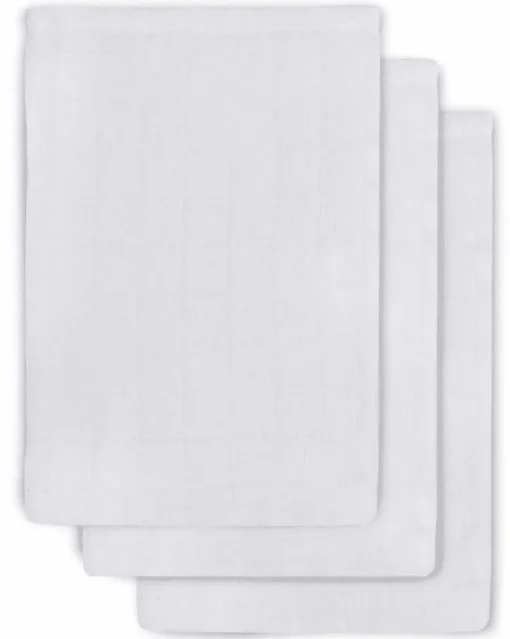 Poussettes-Jollein Gants de toilette Hidrophile blanc (3 pièces)