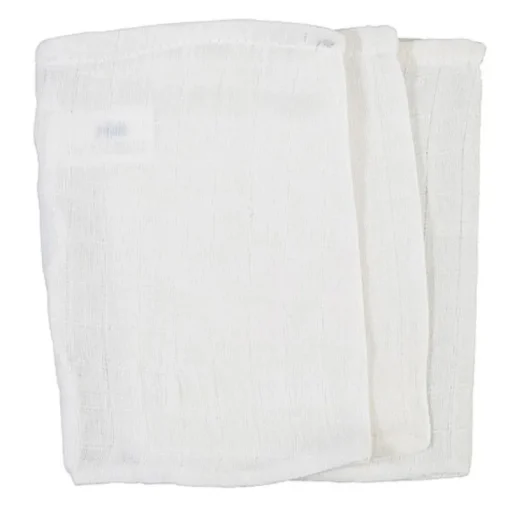 Poussettes-Jollein Gants de toilette Hidrophile blanc (3 pièces)