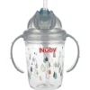 Ustensiles De Repas-Nuby Gobelet Flip-it en Tritan™ avec anses - gris - 240ml - 12m+