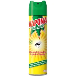 Anti-insectes (rideaux À Mouches, Sprays, Stickers, Boite Anti-fourmis, Etc.) | Pulvérisation Et Protection-Vapona Green action spray insectes volantes 400 ml
