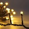 Décoration De Sapin | Décoration Lumineuse-Euro Light Guirlande lumineuse avec 1.000 lampes cuivre blanc chaud LED - 22,5m
