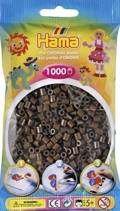 Artisanat-Hama beads Hama 1000pcs perles brun
