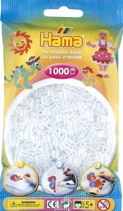 Artisanat-Hama beads Hama perles à repasser 1000 pcs transparent