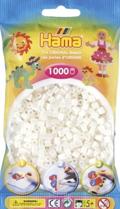 Artisanat-Hama beads Hama 1000st perles perle blanche