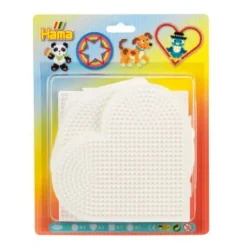 Artisanat-Hama beads Hama étagère blister 18 x 12 x 3 cm blanc 4 pièces
