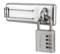 Serrures-Masterlock Hasp avec cadenas code 3 chiffres