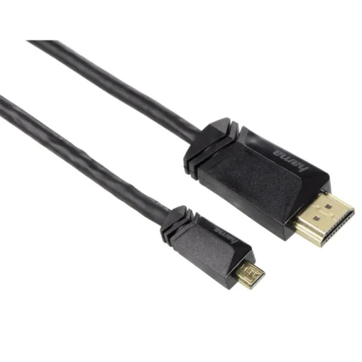 Câbles-Hama High speed cable hdmi ethernet A-D micro 1,5 m 3 star