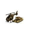 Véhicules-DDD Toys Hélicoptère et char