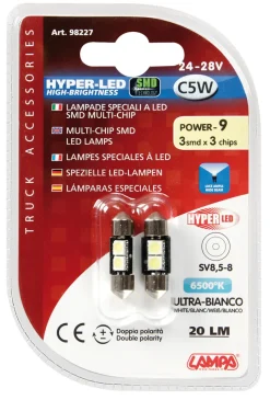 Éclairage-Euro Shop HYPER-LED C5W 2 SMD 9x31 mm
