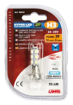 Éclairage-Euro Shop HYPER-LED H3 13SMD 28V