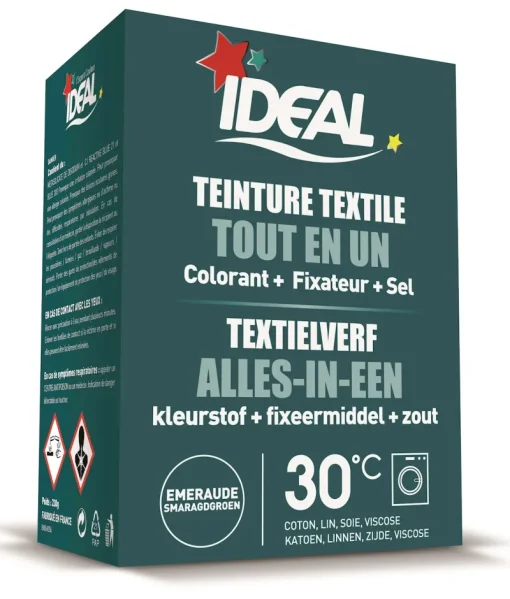 Teinture Textile-Ideal mini teinture textile emeraud 230 g