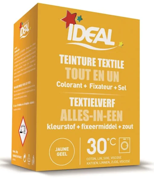 Teinture Textile-Ideal mini teinture textile jaune 230 g