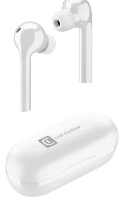 Audio-Cellular Line In-Ear Hph, Bt Flag Tws White