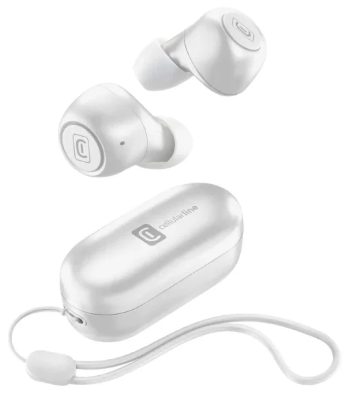 Audio-Cellular Line In-Ear Hph, Pick Bt Tws White
