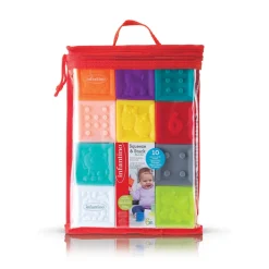 Jouets Interactifs-Infantino - Squeeze & Stack Blocks