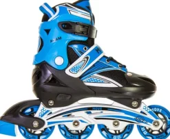 Vélo Et Conduite-Move Inline Skates Boy Taie 34-37 bleu