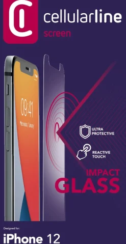 Accessoires Smartphone-Cellular Line Iph 12 Sp Glass