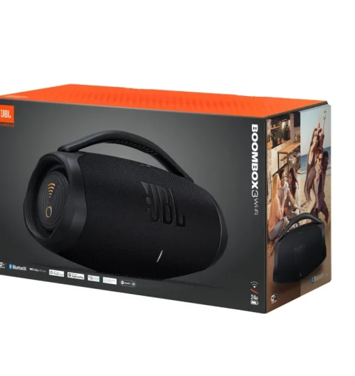 Audio-JBL Boombox 3 WiFi - Enceinte Bluetooth portable - Noir