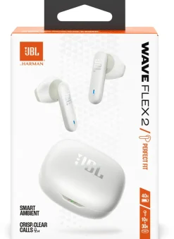 Audio-JBL Wave Flex 2 True Wireless écouteurs NC - Blanc
