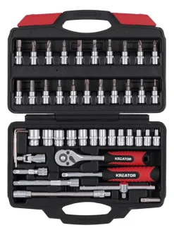 Clés-Kreator Jeu à douilles 46 pièces 1/4''