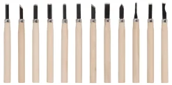 Burins-Kreator Jeu de ciseaux à bois mini 12 pièces