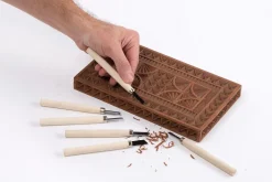 Burins-Kreator Jeu de ciseaux à bois mini 12 pièces