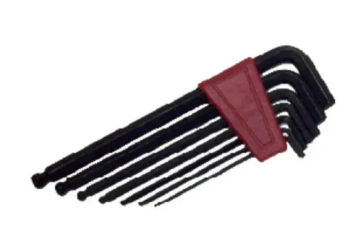 Clés-WL Jeu de clés allen tête sphérique 7 pièces 2,5 mm - 10 mm