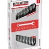Clés-Kreator Jeu de clés mixtes 8-19 mm 8 pièces