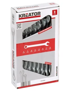 Clés-Kreator Jeu de clés mixtes 8-19 mm 8 pièces