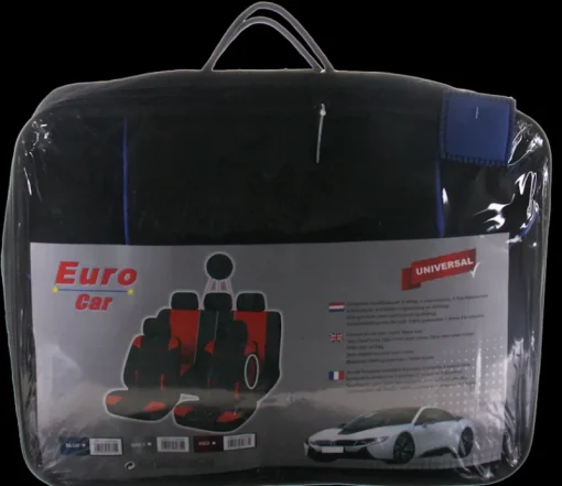 Housses De Si猫ge-Euro Car Jeu de housses de luxe bleu