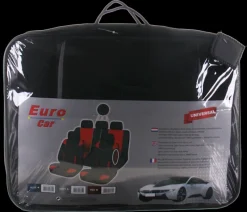 Housses De Si猫ge-Euro Car Jeu de housses de luxe gris