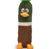 Jouets-Beeztees Jouet chien en peluche / caoutchouc kwakel 25 cm