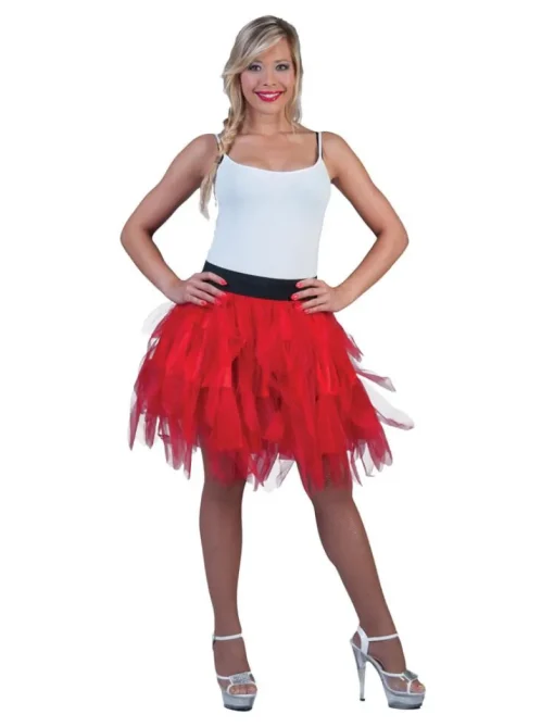Déguisements Adultes-Euro Shop Jupe en Tulle Rouge Femme - Taille Unique