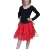 Déguisements Enfants-Euro Shop Jupe en Tulle Rouge Fille - Taille Unique