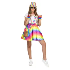 Déguisements Adultes-Euro Shop Jupe Pride Arc-en-ciel Rosy Femme - Taille unique