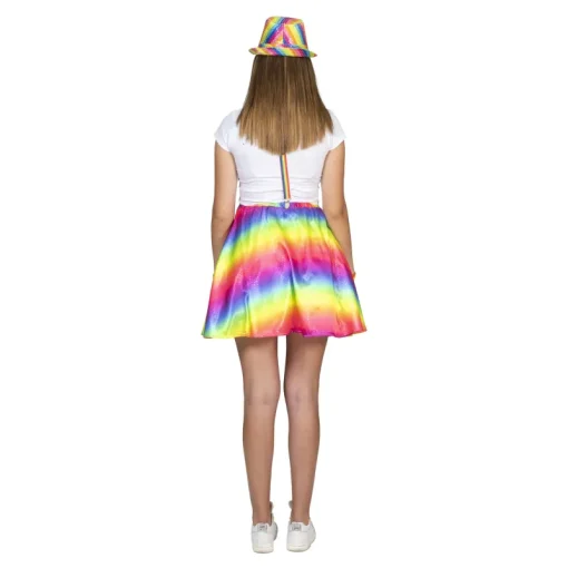 Déguisements Adultes-Euro Shop Jupe Pride Arc-en-ciel Rosy Femme - Taille unique