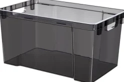 Box Et Panier À Linge-Keter Crownest Boîte de Rangement Gris Fumé - 58,7x39x30cm - 50L