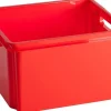 Box Et Panier À Linge-Keter Crownest Boîte de Rangement Rouge - 42,6x36,1x26cm - 30L