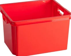 Box Et Panier À Linge-Keter Crownest Boîte de Rangement Rouge - 42,6x36,1x26cm - 30L