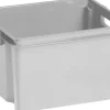 Box Et Panier À Linge-Keter Crownest Boîte de Rangement Gris Clair - 42,6x36,1x26cm - 30L