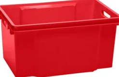Box Et Panier À Linge-Keter Maxi Crownest Boîte de Rangement Rouge - 59x39x30cm - 50L