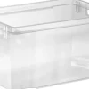 Box Et Panier À Linge-Keter Maxi Crownest Boîte de Rangement Transparent - 59x39x30cm - 50L