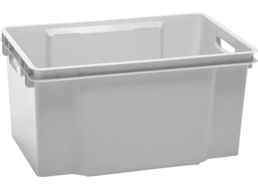 Box Et Panier À Linge-Keter Maxi Crownest Boîte de Rangement Gris Clair - 59x39x30cm - 50L