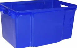 Box Et Panier À Linge-Keter Maxi Crownest Boîte de Rangement Bleue - 59x39x30cm - 50L