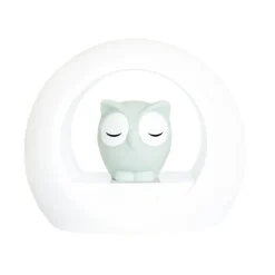 Veilleuses Et Horloges-Zazu Lampe de nuit hibou gris