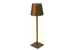 Lampes De Chevet-Euro Shop Lampe de table LED sans fil Sphere avec commande tactile - Dimmable - USB - Champagne