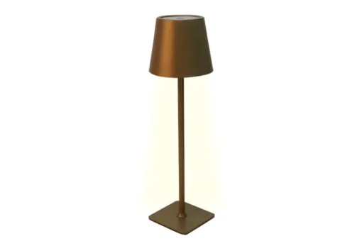 Lampes De Chevet-Euro Shop Lampe de table LED sans fil Sphere avec commande tactile - Dimmable - USB - Champagne