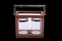 Éclairage Extérieur-DDD Lanterne en bois 2 lumières